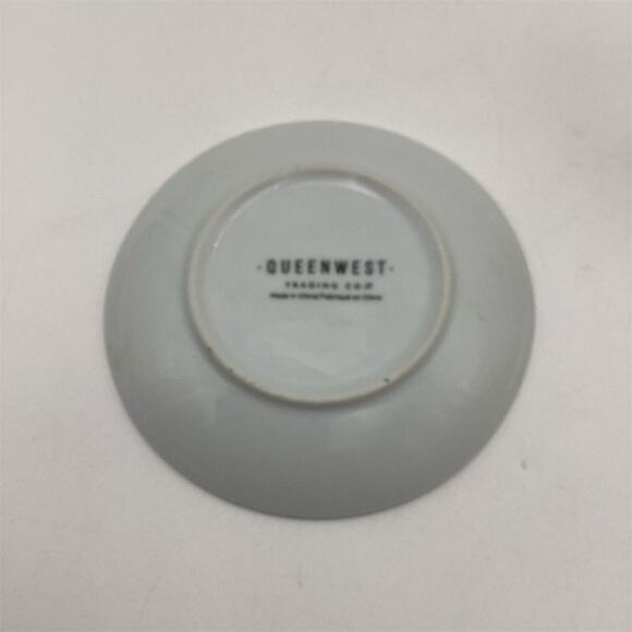 QUEEN WEST Hipster Bear Mug & Saucer Set Whimsical Decorated - Picture 9 of 9